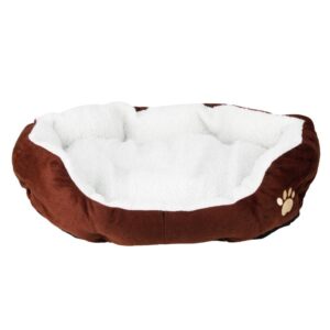 Cotton Waterloo Dog Bed - Brown-01